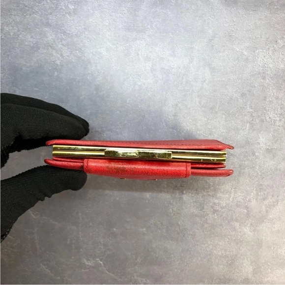 Yves Saint Laurent Vibrant Red Leather Accessory - Picture 7 of 13